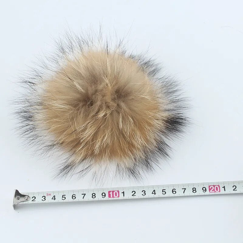 Faux Fur Pom Pom Winter Hat