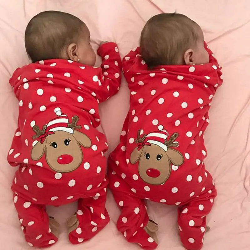 Baby Christmas Reindeer Pajamas