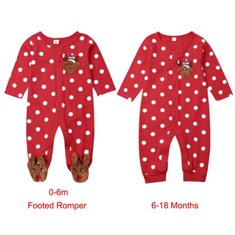 Baby Christmas Reindeer Pajamas